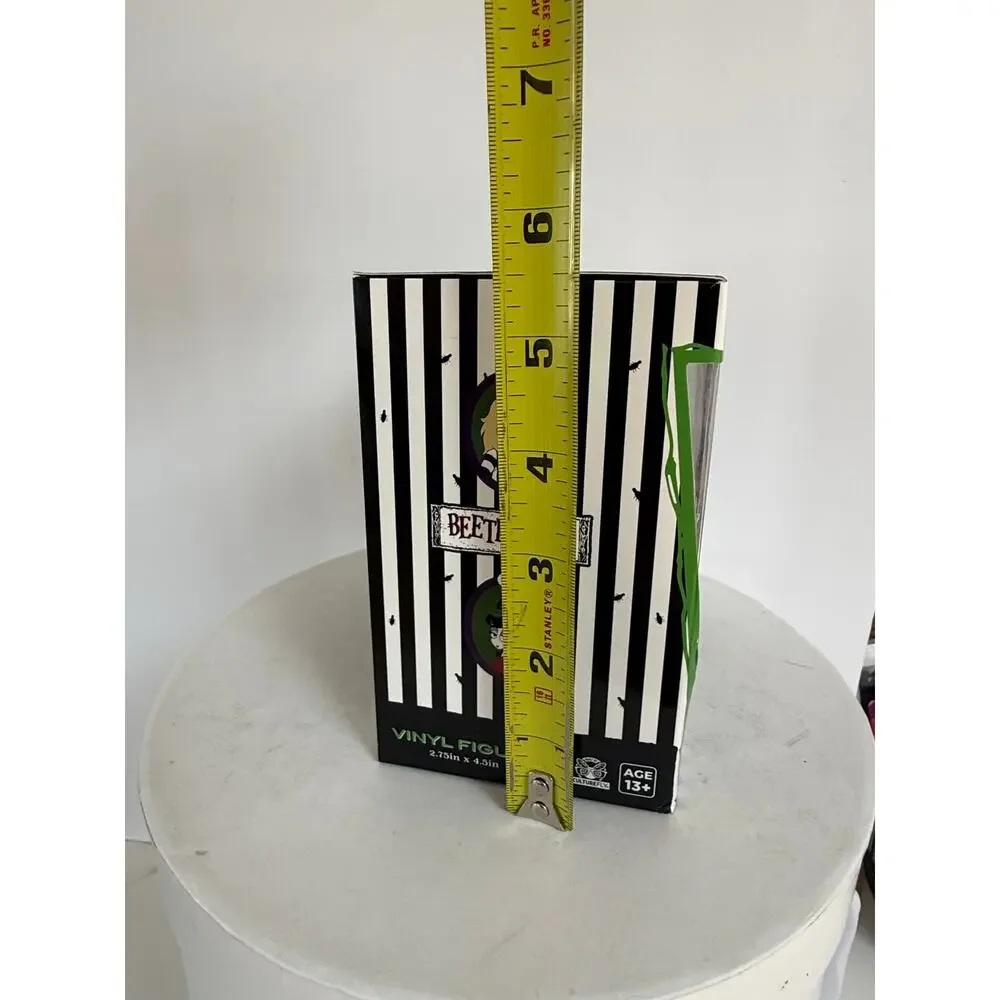 Beetlejuice CultureFly Vinyl Figure 4.5in Horror Goth Striped Suit Boxed TV 2024